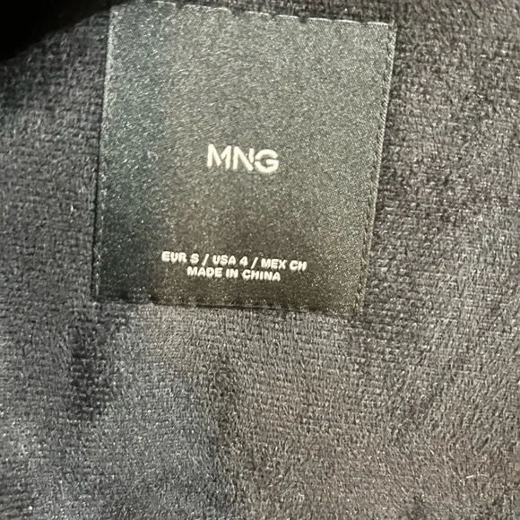 Mango Black Fringe Leather Jacket - Picture 4 of 7